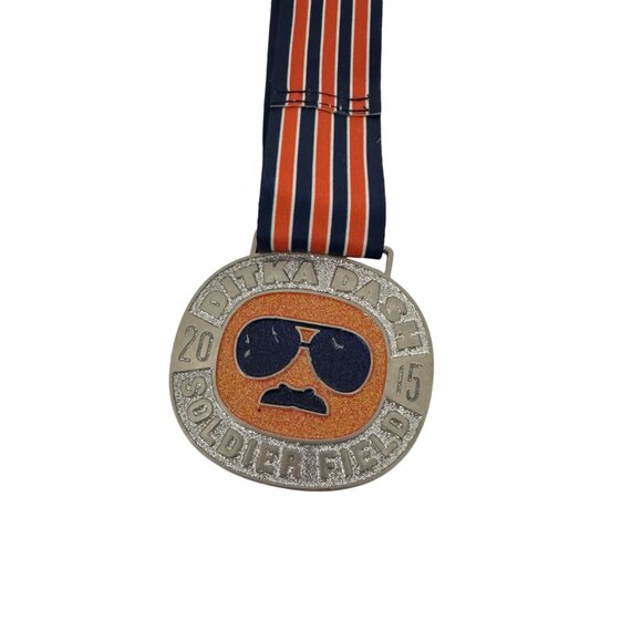 2015 Chicago Bears NFL Soldier Field Ditka Dash Race Finisher Medal w/ Ribbon - Picture 4 of 4